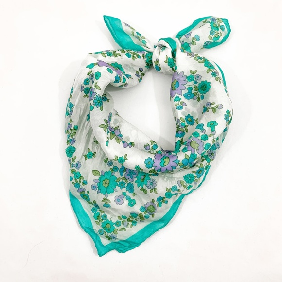 Vintage Accessories - floral hair scarf Vintage Accessories - floral hair scarf
